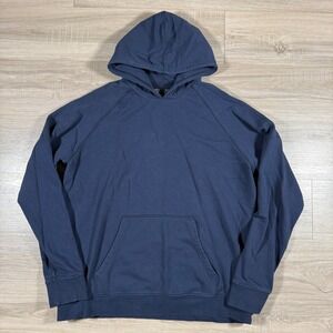 PUBLIC REC‎ Friday Hoodie Performance  Navy Blue Zip Pocket Stretch Size XL